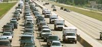 Evacuation Traffic during Hurricane Rita